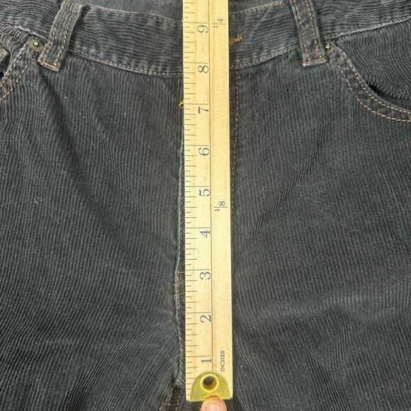 Polo Jeans Women’s Size 10 Inseam 32 Corduroy Pants Navy Blue Flare Leg Stretch - Picture 4 of 7